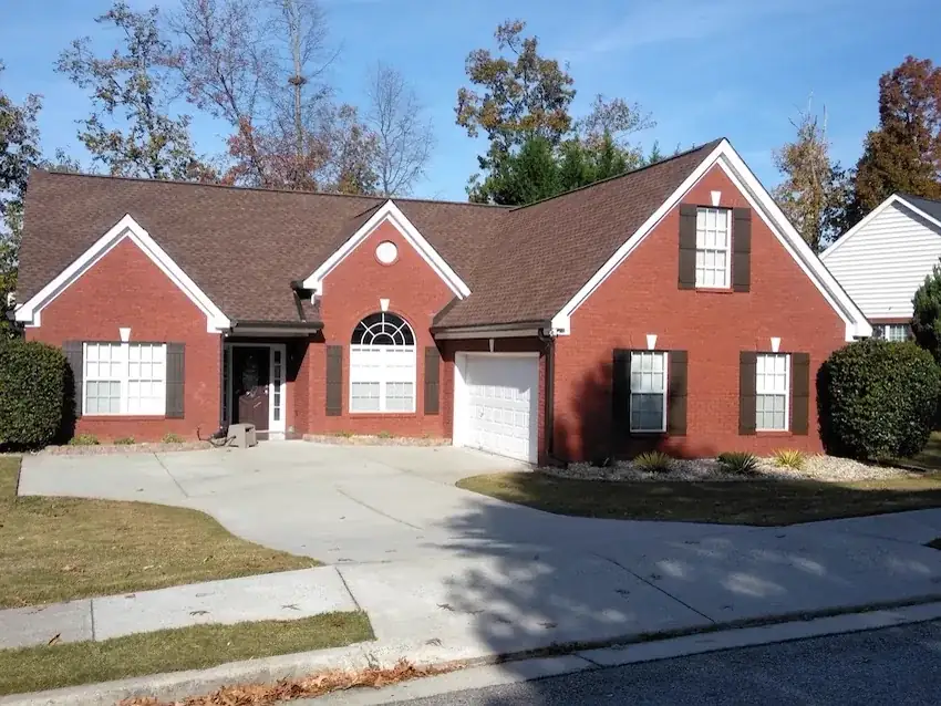 New shutters and exterior accessories installed on a home front
