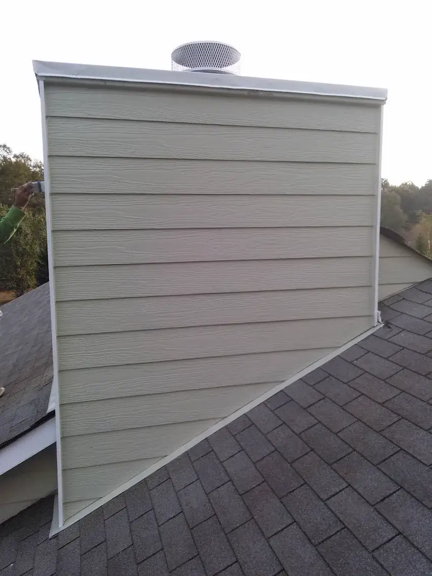 Siding and trim repair blended into the existing exterior in Loganville, GA