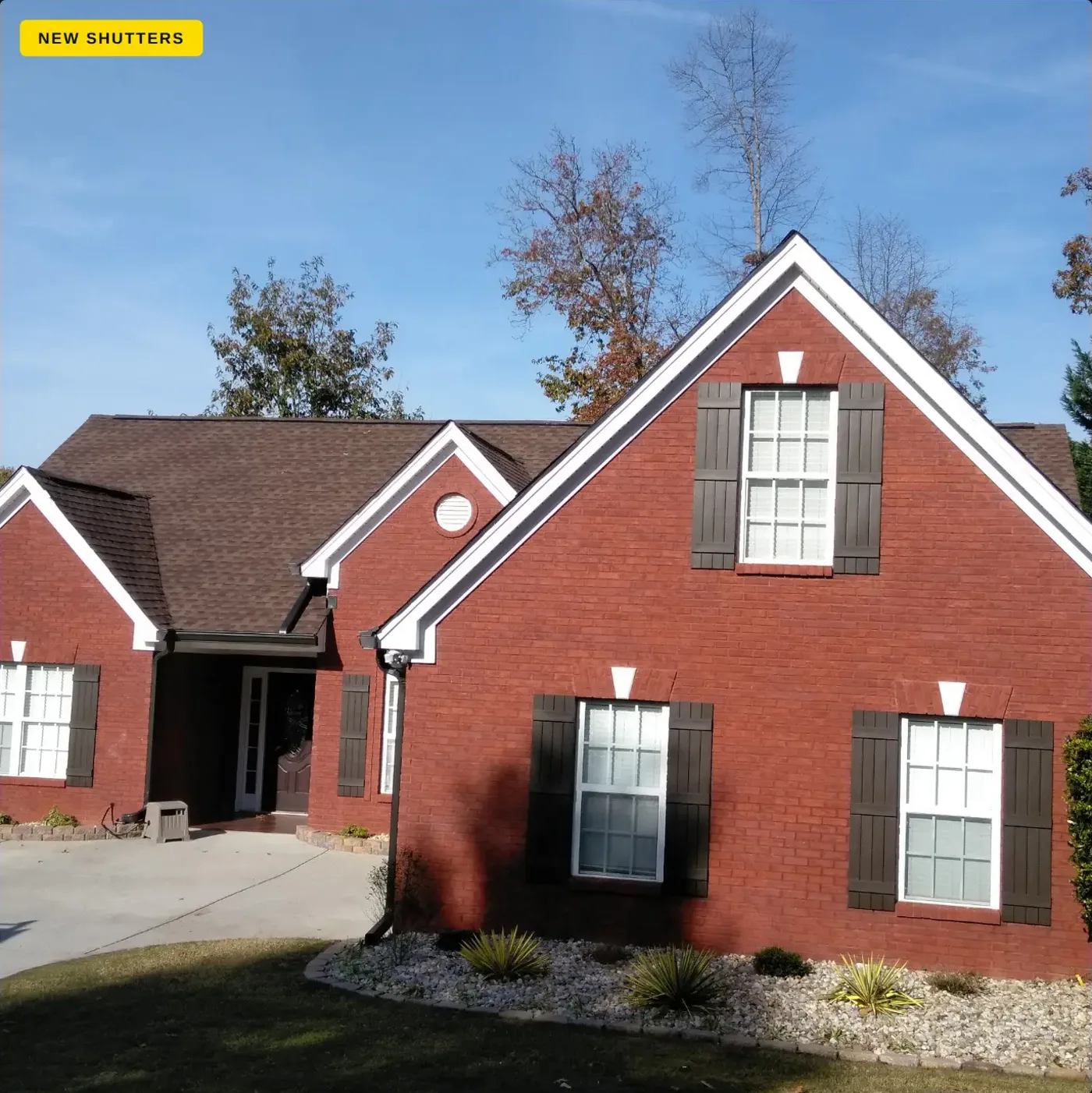 Full Roof Replacement and New Board & Batten Shutters in Buford, GA project photo