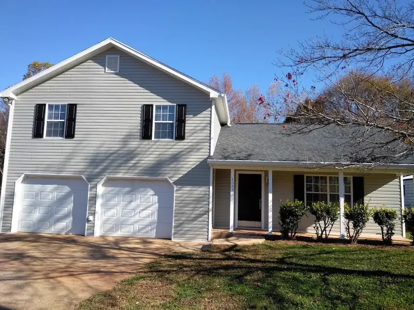 Vinyl siding makeover with a lighter color